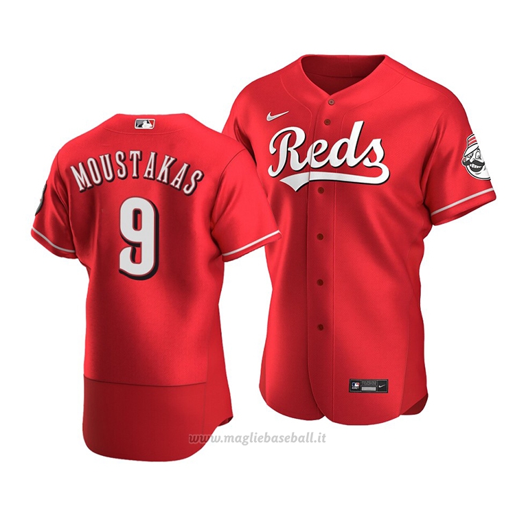 Maglia Baseball Uomo Cincinnati Reds Mike Moustakas Alternato Autentico Rosso